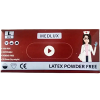 Рукавички латексні Medlux сині L 50 шт, 25 пар